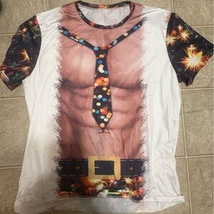 Men's Novelty Graphic T-Shirt - White and Black